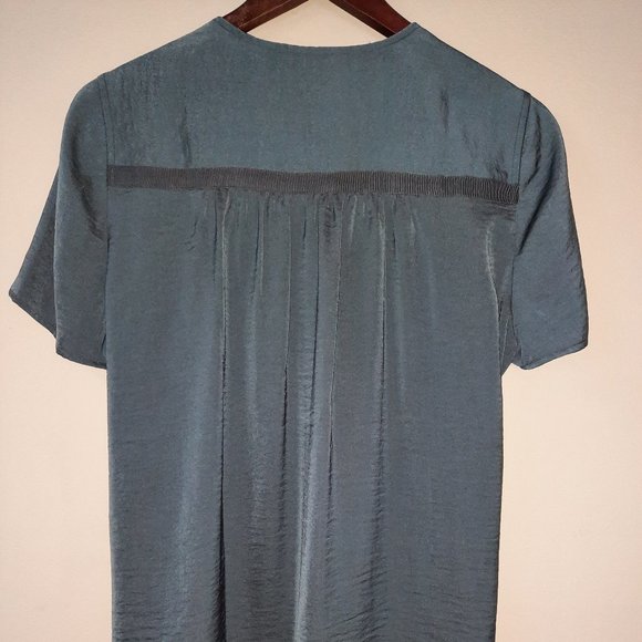 Lucky Brand grey washed satin top - Picture 6 of 9